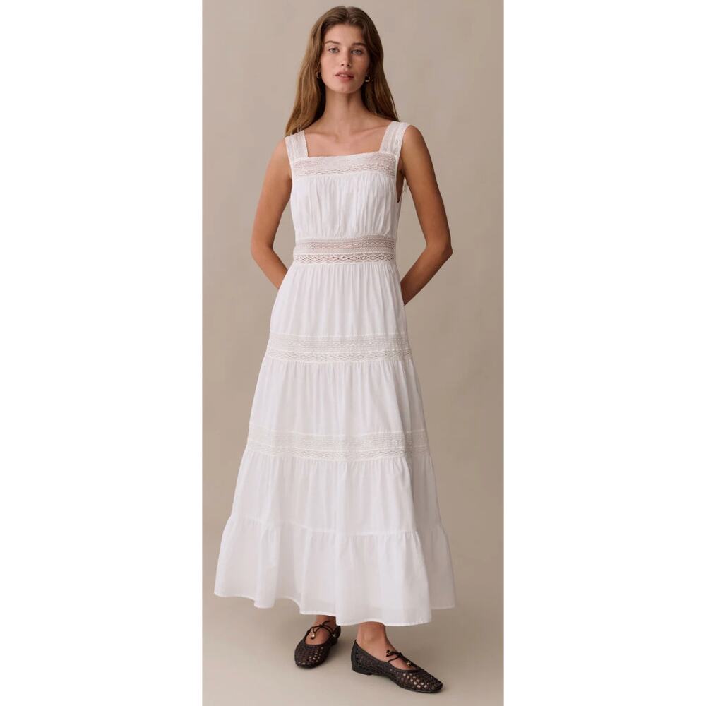 Few Moda NEW Sorella Delphine White Cotton Maxi Dress, Size 12